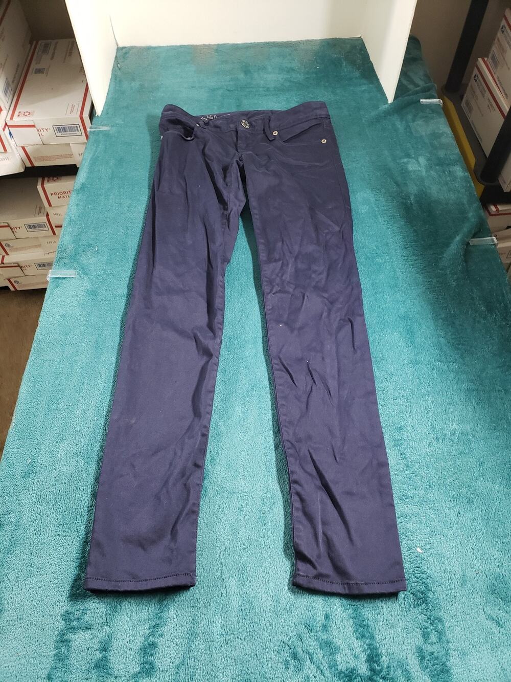 Lilly Pulitzer Jeans Size 00 Women Blue Stretch Pants Ladies Mid Rise Skinny